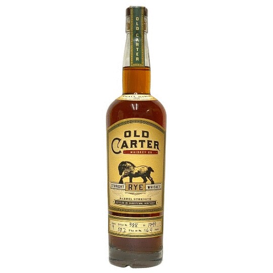 Old Carter Barrel Strength Straight Rye Whiskey