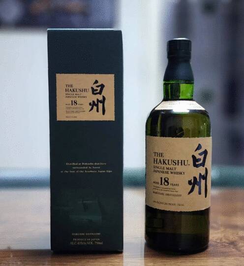 Suntory The Hakushu 18 Year Old Single Malt Whisky Old Style Box