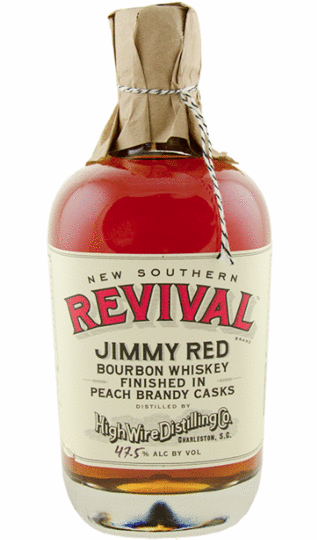 High Wire Distilling Co New Southern Revival Jimmy Red Peach Brandy Cask Finish Bourbon Whiskey