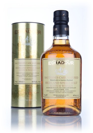 Edradour Sauternes Cask Matured Batch Single Malt Scotch Whisky