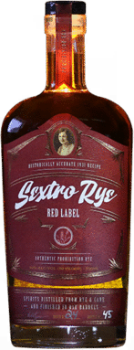 Iowa Legendary Sextro Red Label Rye Whiskey