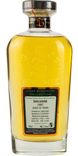 Signatory Vintage Cask Strength Collection Dailuaine 22 Year Old Single Malt Scotch Whisky