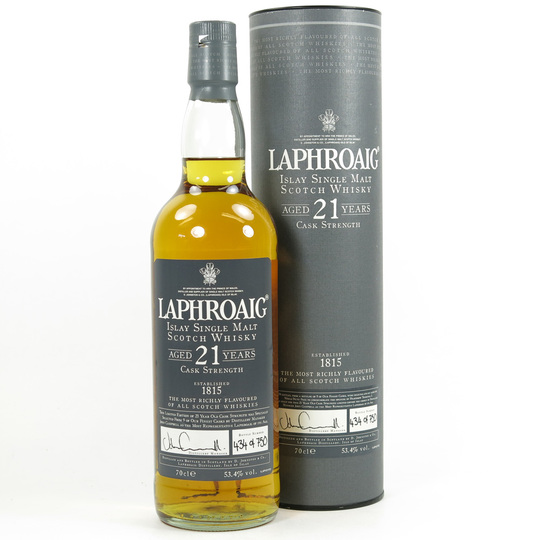 Laphroaig 21 Year Old Cask Strength Single Malt Scotch Whisky