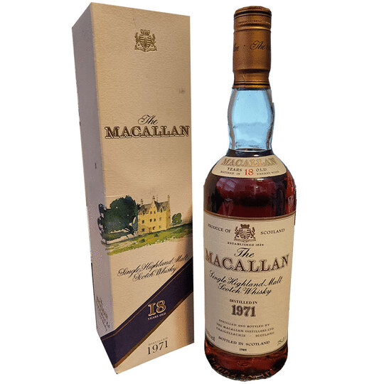 The Macallan 18 Year Old Sherry Oak Single Malt Scotch Whisky Low Neck Level