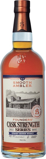 Smooth Ambler Founders Cask Strength Straight Bourbon Whiskey