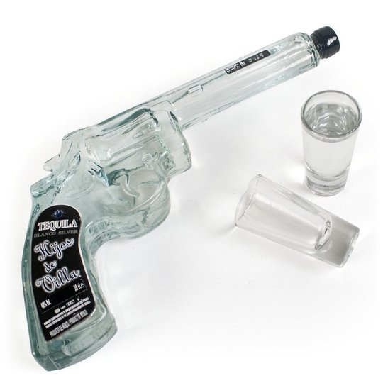 Hijos De Villa Blanco Tequila Revolver Gun