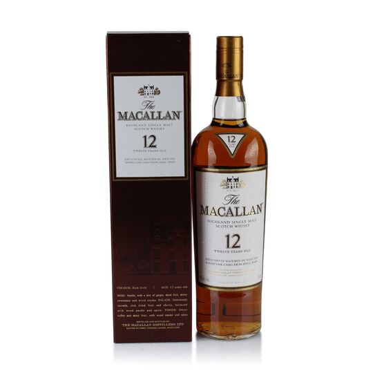 The Macallan 12 Year Old Sherry Oak 2000s Discontinued Bottling