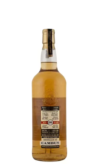 Duncan Taylor Rare Auld Grain Cambus 26 Year Old Single Grain Scotch Whisky
