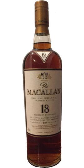 The Macallan 18 Year Old Sherry Oak Single Malt Scotch Whisky No Box