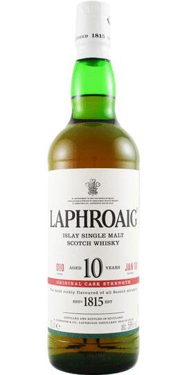 Laphroaig 10 Year Old Cask Strength Single Malt Scotch Whisky