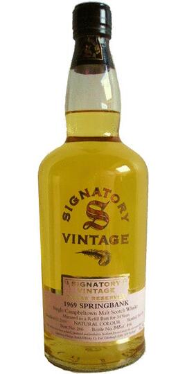 Signatory Vintage Rare Reserve Springbank 34 Year Old Single Malt Scotch Whisky