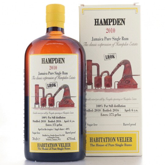 Hampden Estate Habitation Velier Hampden Lrok 6 Year Old Pure Single Rum