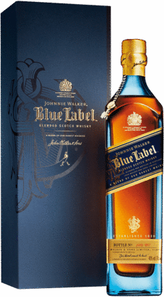Johnnie Walker Blue Label Blended Scotch Whisky Damaged Box