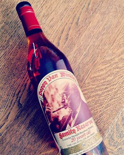 Old Rip Van Winkle Pappy Van Winkles 20 Year Old Family Reserve Bourbon No Bag