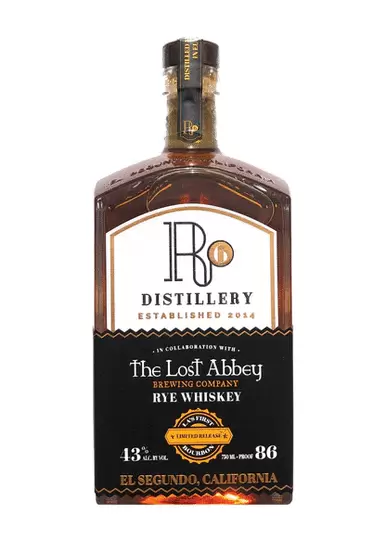 R6 Distillery X The Lost Abbey Brewing Company Rye Whiskey
