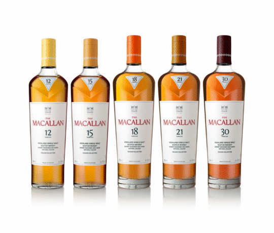 The Macallan The Colour Collection Single Malt Scotch Whisky Vertical