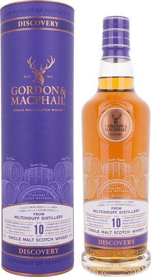 Gordon Macphail Discovery Miltonduff 10 Year Old Single Malt Scotch Whisky