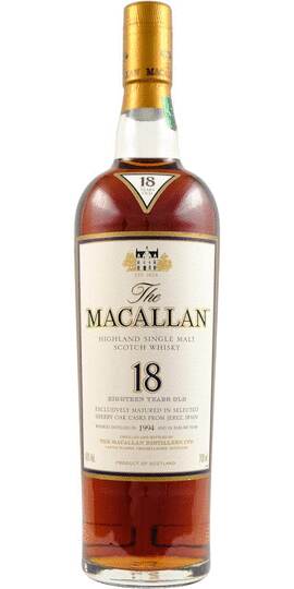 The Macallan 18 Year Old Sherry Oak Single Malt Scotch Whisky