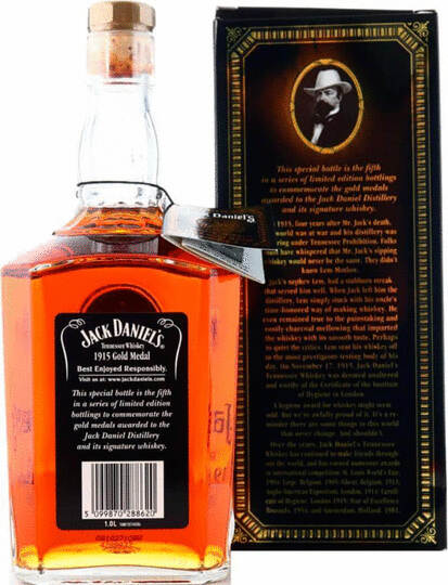 Jack Daniels 1915 Gold Medal Series Tennessee Whiskey