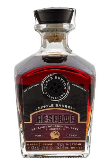 Black Button Distilling Reserve Single Barrel Port Casks Finish Straight Bourbon Whiskey