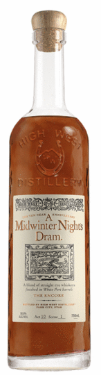 High West A Midwinter Night Dram The Encore Straight Rye Whiskey