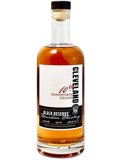 Cleveland Whiskey 10th Anniversary Edition Black Reserve Bourbon Whiskey