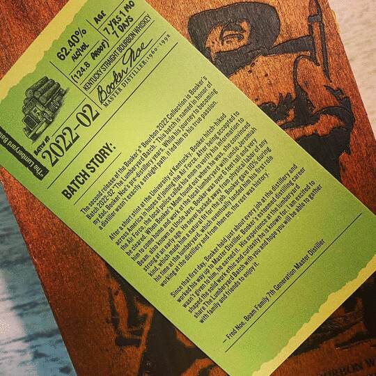 Bookers Small Batch Collection 2022 02 The Lumberyard Batch Kentucky Straight Bourbon Whiskey Kentucky