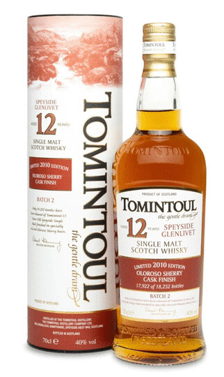 Tomintoul Oloroso Sherry Cask Finish 12 Year Old Single Malt Scotch Whisky