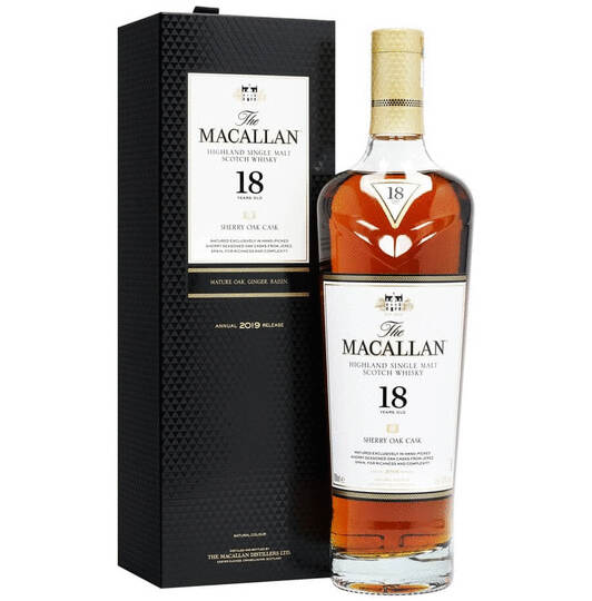 The Macallan 18 Year Old Sherry Oak Single Malt Scotch Whisky