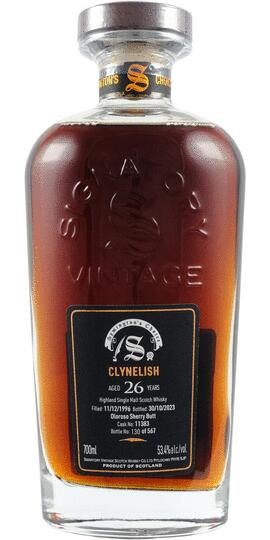 Signatory Vintage Cask Strength Collection Symingtons Choice Clynelish 26 Year Old Single Malt Scotch Whisky