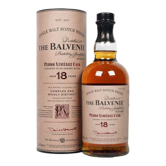 The Balvenie Pedro Ximenez Cask 18 Year Old Single Malt Scotch Whisky