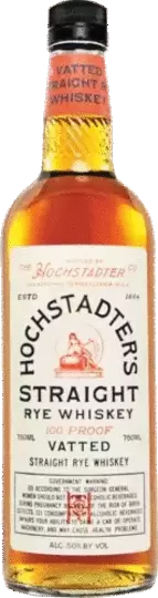 Hochstadters Slow Low Vatted Straight Rye Whiskey