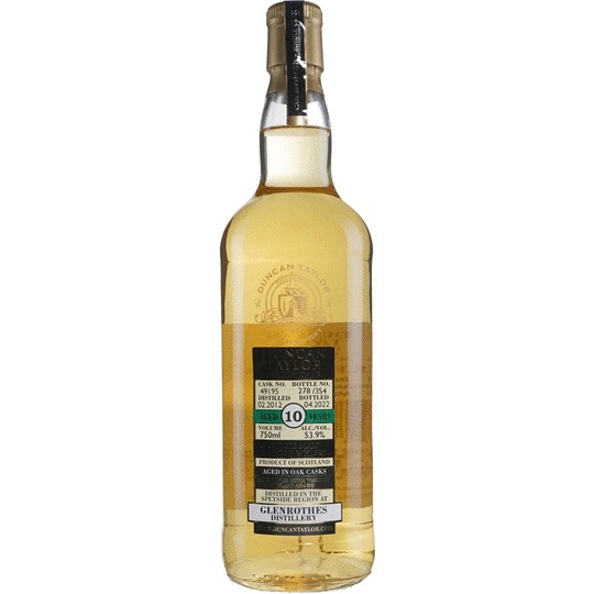 Duncan Taylor Single Cask Glenrothes 10 Year Old Single Malt Scotch Whisky