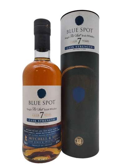 Blue Spot 7 Year Old Cask Strength Single Pot Still Irish Whiskey