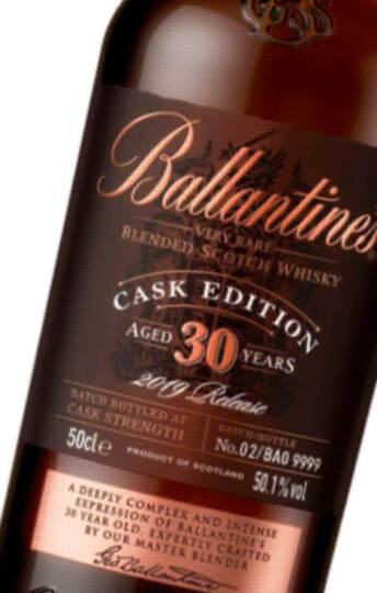 Ballantines 30 Year Old Cask Edition Blended Scotch Whisky