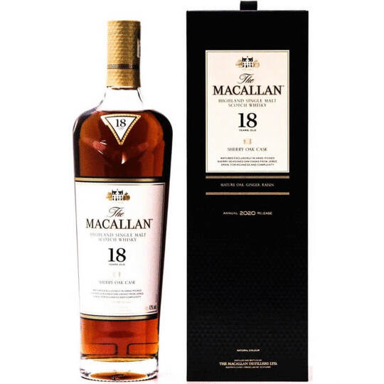 The Macallan 18 Year Old Sherry Oak Single Malt Scotch Whisky