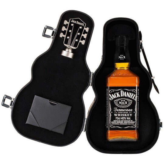 Jack Daniels Guitar Case Limited Edition Old No7 Sour Mash Whiskey Damaged Inner Box