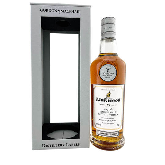 Gordon Macphail Distillery Labels Linkwood 25 Year Old Single Malt Scotch Whisky
