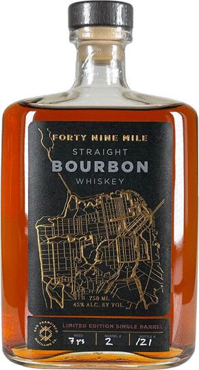San Francisco Distilling Co Forty Nine Mile Single Barrel 7 Year Old Straight Bourbon Whiskey