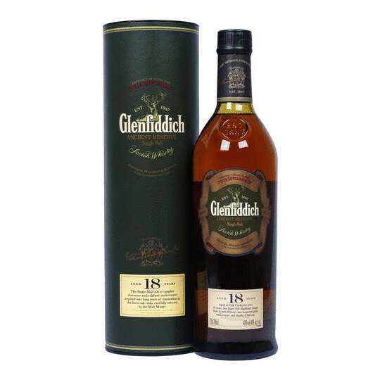 Glenfiddich Ancient Reserve 18 Year Old Single Malt Scotch Whisky Discontinued