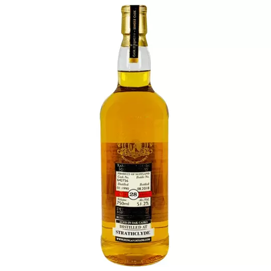 Duncan Taylor Rare Auld Grain Strathclyde 28 Year Old Single Grain Scotch Whisky