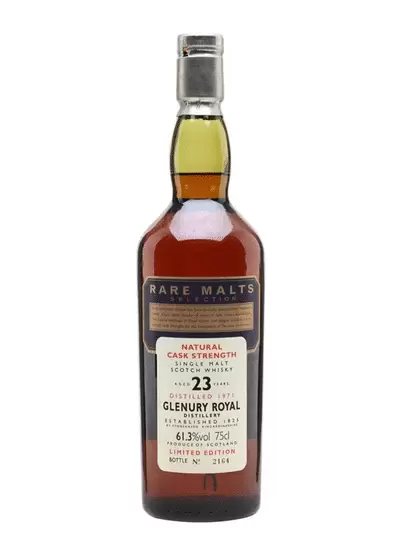 Rare Malts Selection Natural Cask Strength Glenury Royal 23 Year Old Single Malt