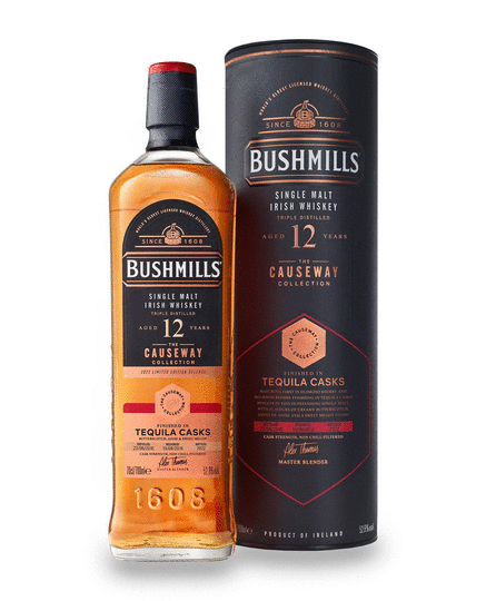 Bushmills The Causeway Collection Tequila Casks 12 Year Old Single Malt Irish Whiskey