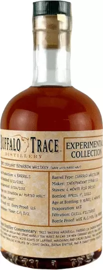 Buffalo Trace Distillery Experimental Collection Straight Bourbon Whiskey Made With Peated Malt