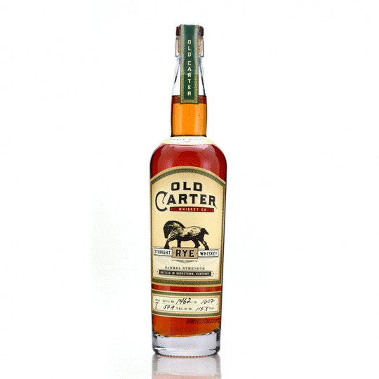 Old Carter Barrel Strength Straight Rye Whiskey