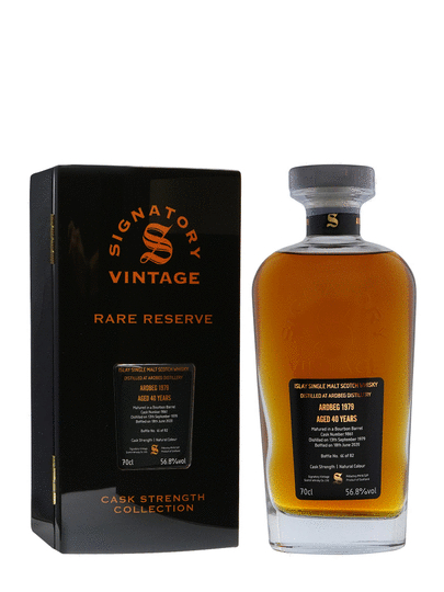 Signatory Vintage Rare Reserve Cask Strength Collection Ardbeg 40 Year Old Single Malt Scotch Whisky