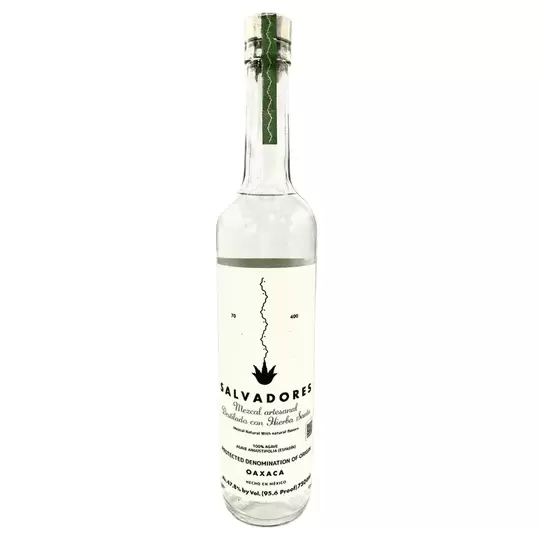 Salvadores Mezcal Artesanal Destilado Con Hierba Santa