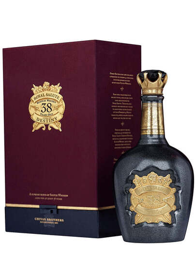 Chivas Royal Salute Stone Of Destiny 38 Year Old Blended Scotch Whisky Older Bottling