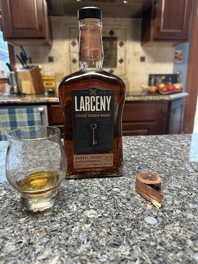 John E Fitzgerald Larceny Barrel Proof Straight Bourbon
