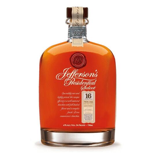 Jeffersons Presidential Select 16 Year Old Bourbon